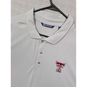 Texas Tech Red Raiders Polo Shirt Mens 2XT Gray NCAA Football Cutter & Buck
